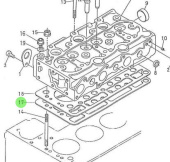 Nanni Diesel 970160916 - Cylinder Head Gasket for 3.90HE Engines