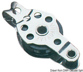 Osculati 55.042.02 - Mini-Block 1Pulley With Becket 8x25