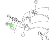 Alamarin Jet R11120002 - M12 Body Spacer for Jet-230 Reversing Deflectors