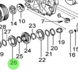 Nanni Diesel 970312153 - Crankshaft Gear for T4 and 4.380TDI Engines