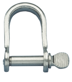 Allpa Stainless Steel Shackle, Ø5mm, B=12mm, H=17mm (Breaking Load 1050kg)
