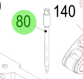 Steyr 2177513-2 - Guide Pin for Control Rack on Steyr Engines