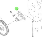 Nanni Diesel 970314271 - Idler Gear Shaft for N4 Series Engines