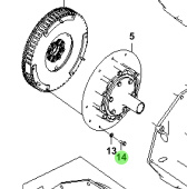 Bukh 00106-5S110 - Flange Bolt for R210J and S270J Housing Assemblies