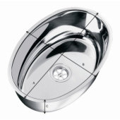 Plastimo 27292 - Oval sink stainless steel 360 x 240 mm