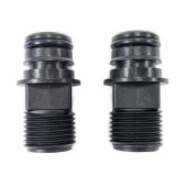 Jabsco 1877K-2242S - NPT Threaded Straight Fittings For Par-Max + HotShot 2–5 GPM (2 pcs)