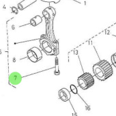 Nanni Diesel 970302894 - Connecting Rod Bolt for 3.100HE and 4.150HE Engines