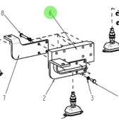 Nanni Diesel 95310326 - Engine Mount Mass for 3.100HE and N3.30 Engines