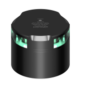 Lopolight 201-015-B-CD - Navigation Light 2NM 360° Green, Black W/Connector & Alu-Base (CD)