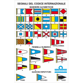 ERREGRAFICA Self-Adhesive International Code of Signals Flag Table, 110×160 mm
