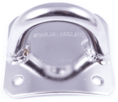 SeaSure 15.51 Curved Bow Mast Eye Plate, 75 mm Radius, 70 x 76 mm, 316 Stainless Steel