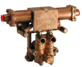 Kobelt 3403 - 2-Position, 4-Way Air Pilot Directional Control Valve, Die-Cast Silicon Bronze, Stainless Steel, 1/4” NPT