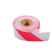 Barrier Ribbon Red/White 80mm 500m