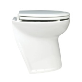 Jabsco 58060-3012 - Deluxe 14" Electric Toilet 12V, Angled With Solenoid, Soft Closing