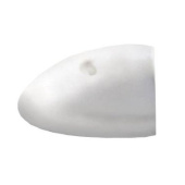 Tessilmare White Plastic End Cap For Radial Fender Profile - 40mm