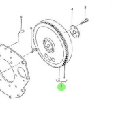 Nanni Diesel 970307013 - Complete Flywheel for HE Series Engines