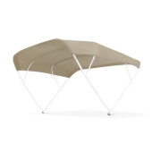 Tessilmare Bimini Top Sixty 4 Arches White Lacquered Aluminium 215cm - Beige