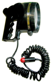 Allpa Hand Held Search Light, Halogen, 12v/55w, Soft Rubber Housing, Including Switch