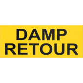Marine Steam Return Pipe Identification Sticker, Dutch, Soft PVC, 200×80 mm