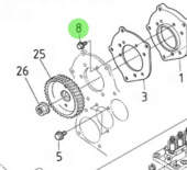 Nanni Diesel 970310926 - Flange Bolt for Fuel Injection Camshaft Assemblies