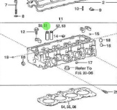 Nanni Diesel 970312029 - Exhaust Valve Guide Bushing for Cylinder Head Assembly