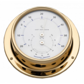 Barigo Polished Brass Thermo-hygrometer