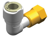 Whale WX1531B - Swivel 90° Elbow Female Adapter 1/2" BSP 15mm (50 pcs)