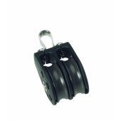 Barton N05210 – Double Fixed Eye Block Size 5 54mm, Plain Bearing, 2x Ø54mm Sheaves, Max Rope 12mm