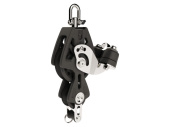 Lewmar 29925039BK - Synchro Block Fiddle With Becket And Cleat 50mm