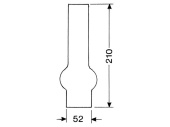 DHR Lamp Glass 15 Ligne 210mm