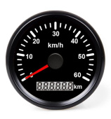 Hollex GPS Speedometer Black 0-60 km/h 9-32V