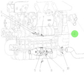 Nanni Diesel 95303428 - Gearbox Oil Cooler Support for N4 Series Engines