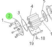 Nanni Diesel 970313122 - Sea Water Pump Cover for N4 and TDI Engines