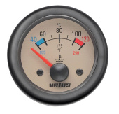 Vetus TEMP12W - Temperature Gauge, Cream, 12 Volts