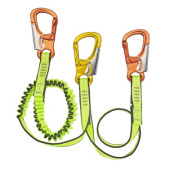 Plastimo Elastic Safety Tether 3 Hooks, Double Flat + Elastic Lifeline with Overload Indicators (67494)