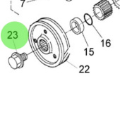 Nanni Diesel 970307073 - Crankshaft and Piston Assembly Bolt for Marine Engines