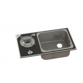 NavyLoad Glass Hob 1 Burner And Sink