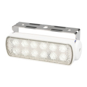 Hella Marine 2LT 980 670-311 Sea Hawk LED Floodlights (Bracket Mount), Spread Light, White Housing