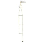 Lalizas 51558 - Flushmount Safety Rope Ladder, 3 Steps