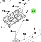 Bukh 22128-3A000 - Cam Cap Bolt for S270J Cylinder Head