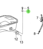 Nanni Diesel 970312064 - Oil Pan Gasket for T4 Series Engines