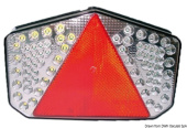 Osculati LED Boat Trailer Rear Lights with Triangular Reflector 7-Function 225x150x50 mm