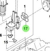 Bukh 26317-3A000 - Oil Cooler Gasket for S270J Engines