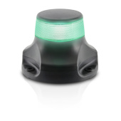 Hella Marine 2LT 980 910-321 - 2 NM NaviLED 360 PRO - All Round Green Navigation Lamps, Surface Mount - Black Base