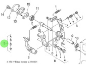 Nanni Diesel 970313471 - Governor Fork Lever Assembly for Speed Regulator Systems