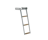 Båtsystem BKT73T - Telescopic Ladder, 3 Steps, Teak