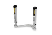 Cannon 1907023 Double Adjustable Rod Holder, Dual-Shaft, Black Aluminum