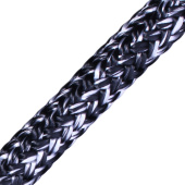 English Braids 43120200900 Silverline 12mm Black