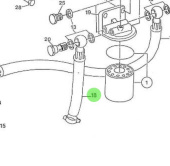 Nanni Diesel 970492310 - Fuel Supply Hose for Fuel Filter Assembly