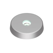 Lopolight 400-220 - Decklight, White/White/Red Light, Surface Mount, Silver